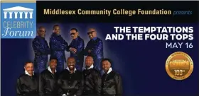  ?? PHOTO COURTESY LMA ?? Tickets go on sale Friday at 10 a.m. for The Temptation­s and The Four Tops at Lowell Memorial Auditorium on May 16.