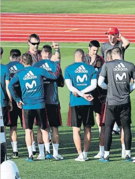  ?? FOTO: EFE ?? Lopetegui ya trabaja con los 23 jugadores que irán a Rusia, salvo el lesionado Carvajal