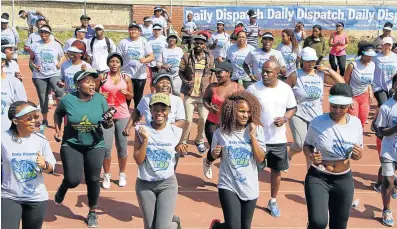  ?? Picture: CAROL WATHEN ?? READY, SET: A fun family festival is expected to once again be enjoyed when the Daily Dispatch Mthatha Fun Run takes place on Saturday. There is something for all in the different distances on offer.