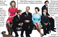  ??  ?? Prince Andrew, seated next to the Duke of Edinburgh, was the last ‘royal third’