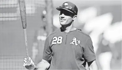  ?? STAN SZETO/USA TODAY SPORTS ?? Athletics first baseman Matt Olson, playing half his games at Oakland Coliseum with its plentiful foul ground and deep dimensions, hit 13 of his 36 homers there in 2019.