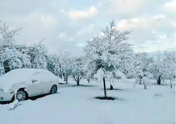  ?? NOTIMEX ?? Hace 20 años ocurrió la última nevada en Coahuila.