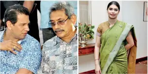  ?? ?? THE PARDONER AND THE PARDONED: Gota with Duminda in the good old days of Rajapaksa rule
THE LONE WARRIOR: Hirunika