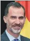  ??  ?? Felipe VI, king of Spain