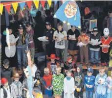  ?? FOTO: PRIVAT ?? Auch an der Heudorfer Edith-Stein-Schule haben die Narren das Regiment übernommen.