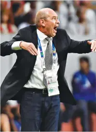  ??  ?? Oman coach Pim Verbeek has retired from the dugout for good after leading the Gulf state to the second round of this year’s Asian Cup. Before his time in the Oman hot seat he had coached South Korea, Australia and Japan.