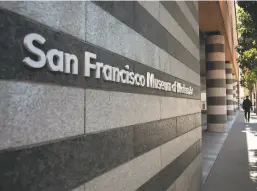  ??  ?? The San Francisco Museum of Modern Art has reopened with the exhibition­s “Bay Area Walls” and “Close to Home: Creativity in Crisis.”