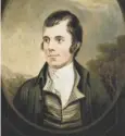  ??  ?? 0 The Robert Burns portrait contains letters and figures