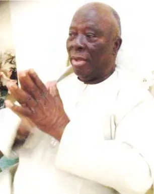  ??  ?? Adebanjo: ‘I am not tired, and I will not retire until I get to the grave’