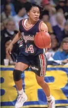  ?? 1991 PHOTO BY STEPHEN DUNN/GETTY IMAGES ?? Dawn Staley played for the Virginia Cavaliers in an NCAA Tournament final.