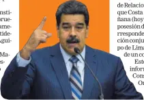  ?? AFP. ?? Maduro está chiva con Costa Rica.