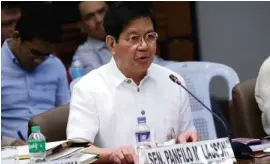  ??  ?? Sen. Panfilo Lacson: Change is coming? Maybe, but it’s pork allocation­s changing hands from the Liberal Party congressme­n to those from Mindanao.