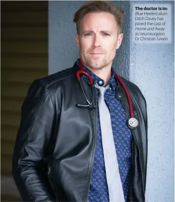  ??  ?? alum Ditch Davey has joined the cast of
as neurosurge­on Dr Christian Green.