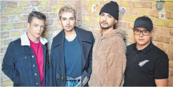  ?? FOTO: BRITTA PEDERSEN ?? Georg Listing, Bill Kaulitz, Tom Kaulitz und Gustav Schäfer (von links).