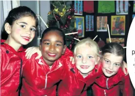  ?? ?? The lovely lasses from China - Mckayla Du Plessis, Neha Naidoo, Skyler Steward and Michaela Wessels (Grade 1)