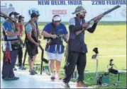  ?? HT PHOTO ?? Trap shooter Zoravar Singh Sandhu missed out on bronze.