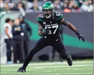  ?? Adam Hunger / Associated Press ?? Linebacker C.J. Mosley was voted the Jets’ MVP on Wednesday by his teammates.