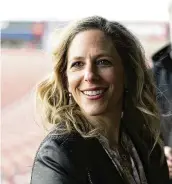  ?? RYAN SUN / THE DESERET NEWS / AP ?? National Women’s Soccer League Commission­er Jessica Berman says the league is looking toward adding a 16th team. She says there are more than a dozen qualified investor groups from different markets around the country.