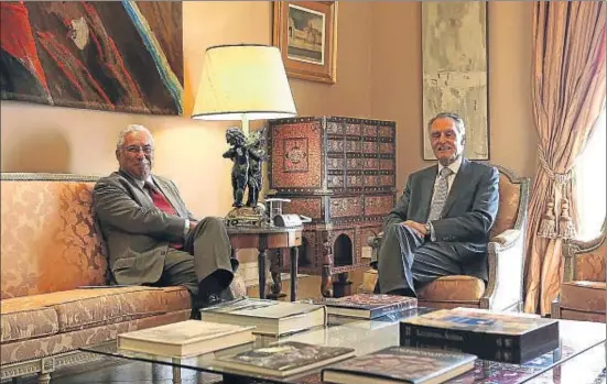  ?? ANDRE KOSTERS / EFE ?? El líder socialista portugués, António Costa, durante su reunión con el presidente del país, Aníbal Cavaco Silva, en Lisboa