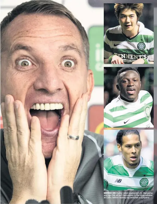  ??  ?? MOVED ON Highly-rated youngsters Ki, Wanyama and van Dijk all put themselves in the shop window at Celtic before sealing big switches to England