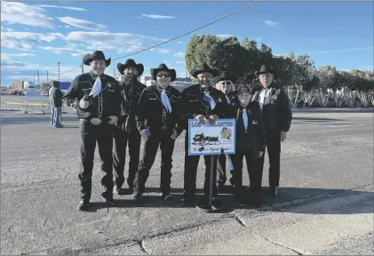  ?? PHOTO COURTESY OF LOS VIGILANTES ?? Members of Los Vigilantes pictured in February during the 77th Annual Carrot Parade and Festival.