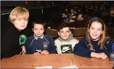  ?? Ailbhe Traynor, Tiernan O’Shea, Sean Kissane and Ciara Griffin of St John’s National School, Kenmare. ??