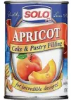  ?? COURTESY ?? Ingredient­s in Solo cake and pastry filling include water, corn syrup, dried apricots, sugar and modified corn starch.