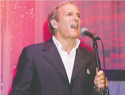  ?? CHRIS JACKSON/GETTY IMAGES ?? Michael Bolton didn't take proper care of his voice until Luciano Pavarotti made him see the error of his ways.