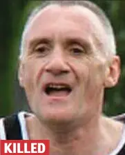  ??  ?? KILLED PETER CRAIG, 49 RUNNING enthusiast Peter was hit by a cyclist on a footpath in Livingston, Scotland, in May 2015 while training for a marathon. The accident happened on a stretch of path where the view was obscured, so neither cyclist nor jogger...