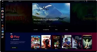  ??  ?? ABOVE Game Pass Ultimate members can play games that are beyond their PC