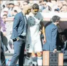  ?? FOTO: SIRVENT ?? Varane habló del adiós de Zizou