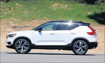  ?? Glenn Koenig Los Angeles Times ?? THE SUBSCRIPTI­ON service is meant to wipe away the annoyances and responsibi­lity of buying and maintainin­g a car. As for the driving experience, the XC40 is competent, but it’s merely that.