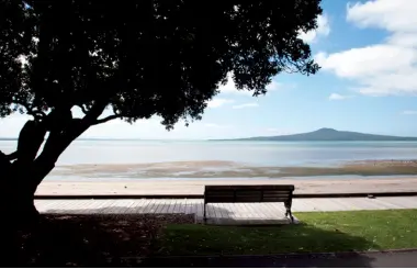  ??  ?? Above top: On the Watercare Coastal Walkway around Manukau Harbour. Above: Looking out towards Rangitoto Island from Tamaki Drive.