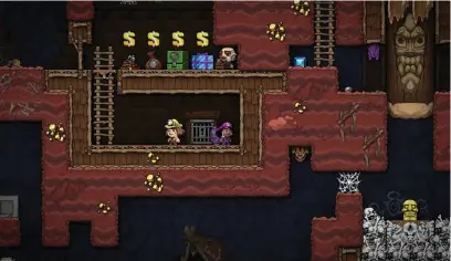  ??  ?? Spelunky2 will feature online multiplaye­r, which could be a game-changer. The original’s local play had to anchor the screen to one player, limiting exploratio­n and often causing deep and lasting arguments