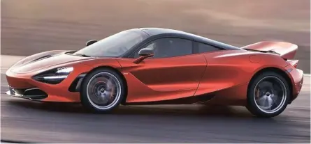  ??  ?? The seductive lines of the McLaren 720S.