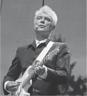  ??  ?? David Byrne performs at Bonnaroo in 2013. JOHN PARTIPILO/THE TENNESSEAN