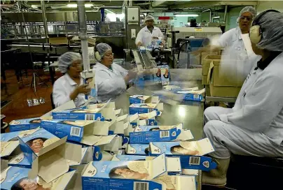  ?? KELLY SCHICKER/STUFF ?? Inside Tip Top’s Auckland factory on its 70th anniversar­y. The Tip Top icecream brand and its Mt Wellington manufactur­ing plant will be included in the sale review, Fonterra says.