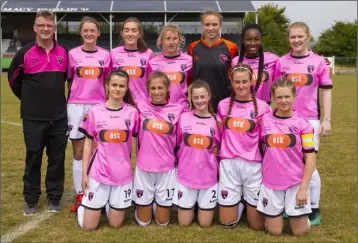  ??  ?? The Wexford Youths Women’s Under-17 soccer squad.