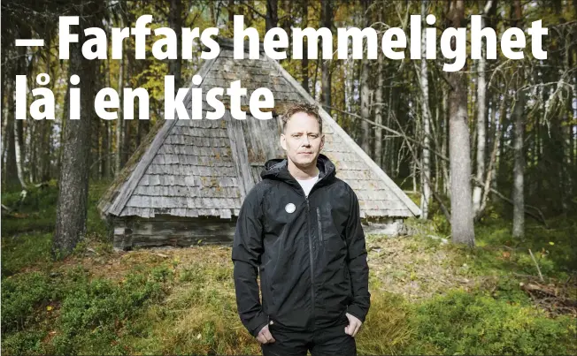  ?? ?? Mats Jonsson har skrevet og tegnet roman om familiens hemmelighe­t. (Foto: Emma-sofia Olsson)