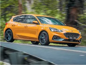  ??  ?? There won’t be an AWD version, but Ford says the ST doesn’t need it anyway.