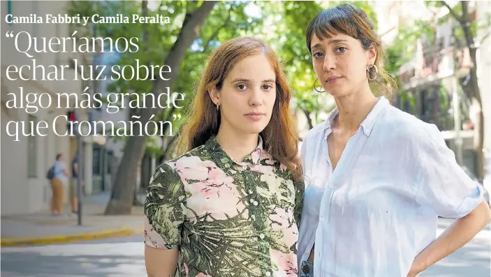  ?? FERNANDO DE LA ORDEN ?? Camilas. Fabbri y Peralta, cabezas visibles de una película a la que definen como “súper argentina” y que tiene música de Pity Álvarez y Los Gardelitos.