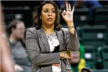  ?? WSU ATHLETICS ?? After leading the Raiders to their first NCAA tourney win last week, Wright State coach Katrina Merriweath­er will leave to coach the University of Memphis women’s basketball team.