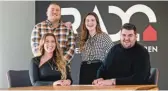  ?? BILD: RADO GMBH ?? Von links: Markus Purschke, Tamara Budak (vorne links), Mandy Radovic und Dominik Radovic.