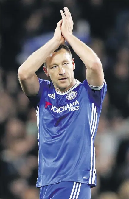  ?? — GETTY IMAGES FILES ?? Chelsea visits struggling West Brom on Friday, where a win would give John Terry his fifth league championsh­ip in the past 13 seasons with the English soccer club.