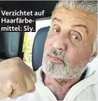  ??  ?? Verzichtet auf Haarfärbem­ittel: Sly.