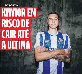  ?? ?? Na Invicta desde sábado, Kiwior só ontem foi apresentad­o