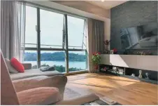  ?? ?? The three-bedroom, 1,808 sq ft unit for sale at Reflection­s at Keppel Bay with waterfront views