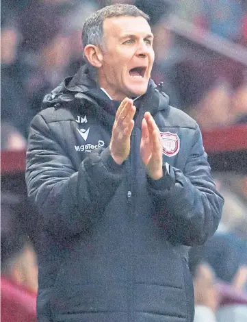  ?? ?? DETERMINED: Jim McIntyre is up for the challenge of rebuilding relegated Arbroath.