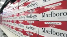  ?? GERRY BROOME THE ASSOCIATED PRESS FILE PHOTO ?? Phillip Morris and Altria hold the same portfolio of cigarettes, including industry leader Marlboro, sold by Altria in the U.S. and Phillip Morris elsewhere.