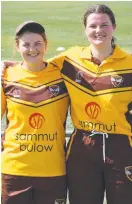  ?? ?? Dalby cousins Ellie (left) and Ruth Johnston (pictured during the Ipswich/Logan Hornets days) will both feature in the WBBL this season after signing contracts with the Brisbane Heat and Hobart Hurricanes.